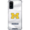 University of Michigan White Jersey Galaxy S20 FE Clear Case